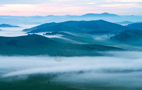 云影像云雾缭绕的仙境背景