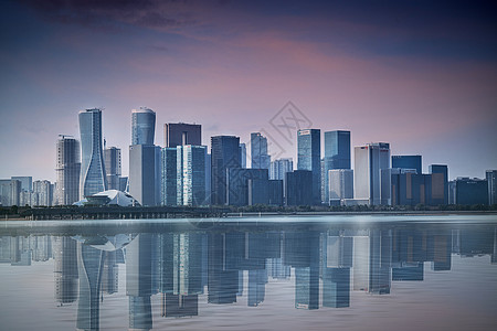 杭州市民城市建筑 繁华高楼 商业中心 cbd背景