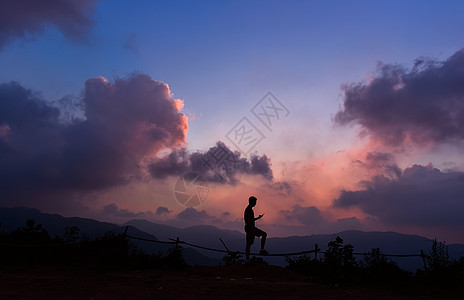 夕阳背景图片