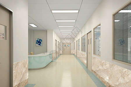 医院走廊效果图图片