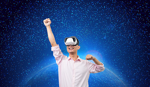 VR虚拟现实体验背景图片