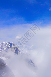 雪山，云海，攀登图片