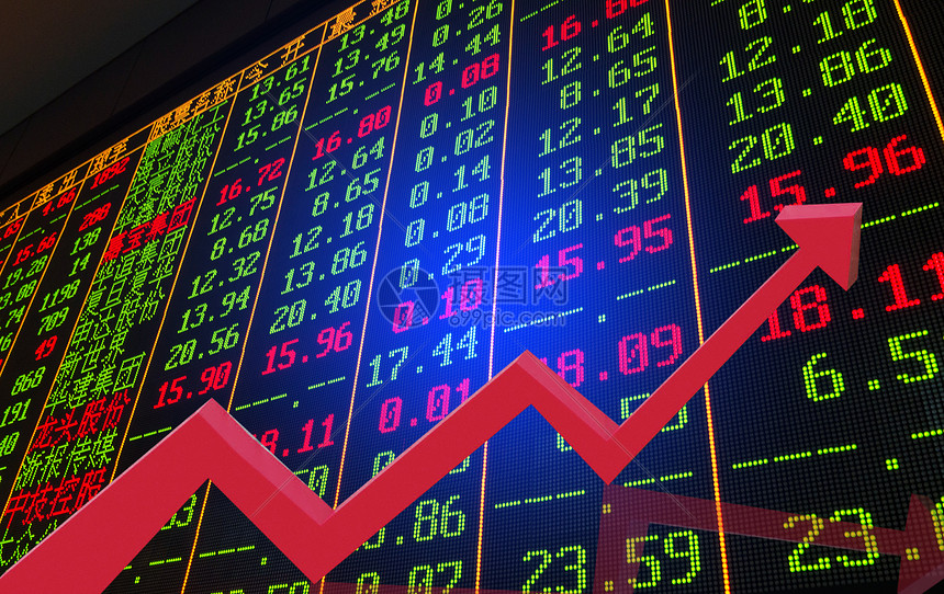红色上涨的股票图片素材-正版创意图片500302947-摄图网