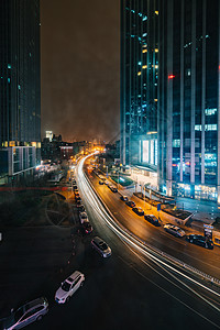 天津海河沿岸夜景图片