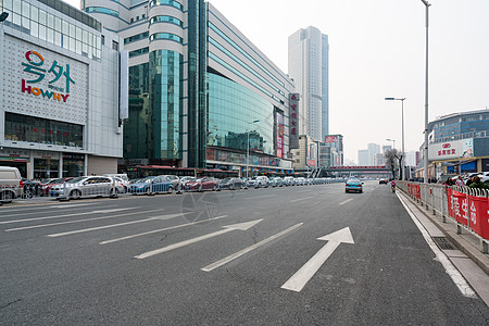 拍摄建筑城市街道拍摄背景