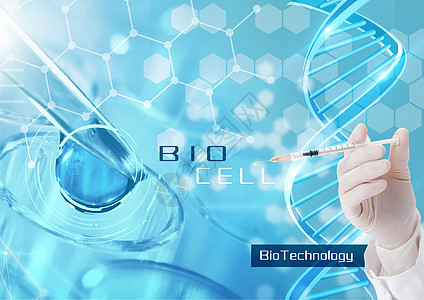 医学实验基因研究注射器图片