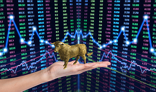 商业金融牛市股票背景图片
