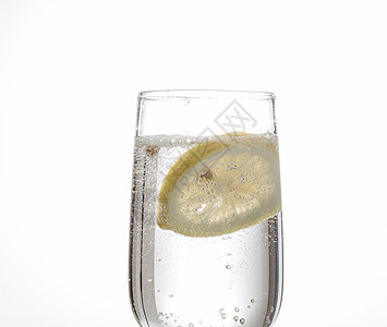 柠檬汽水玻璃杯棚拍图片