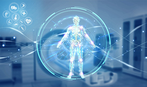 医疗科技人体扫描仪高清图片