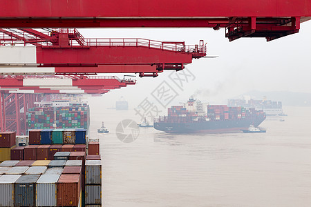 港口物流运输背景图片