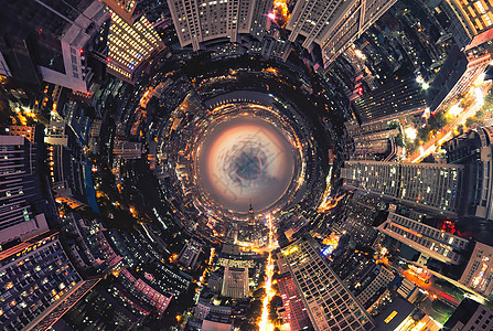 世界末日效果城市高楼图片