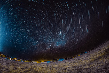 绿色星空新疆风光背景