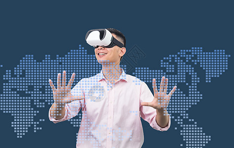 虚拟现实科技背景图片