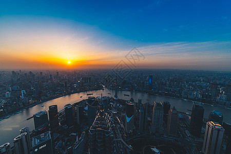 酒店全景俯拍城市风光夜景背景