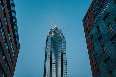 宁波外滩宁波水街夜景拍摄背景