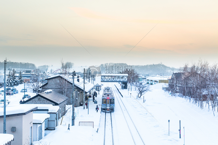 日本雪景图片