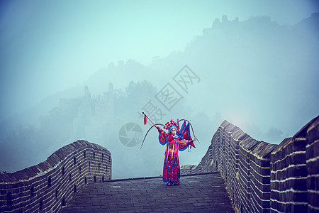 中国刀马旦中国传统文化背景高清图片