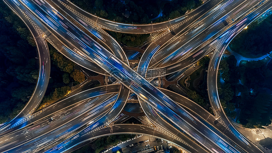 现代都市城市夜景图片