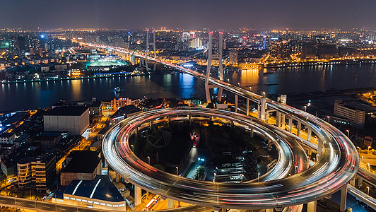 现代都市城市夜景图片