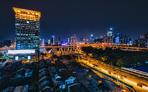 城市车流夜景图片