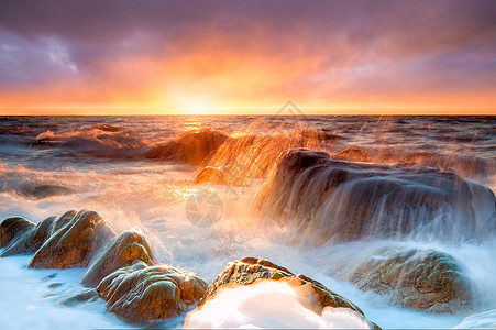 海雾海浴背景