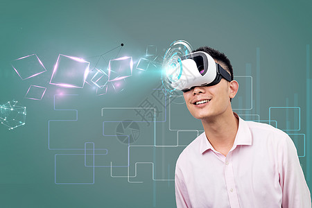 智能科技虚拟现实VR眼镜体验图片