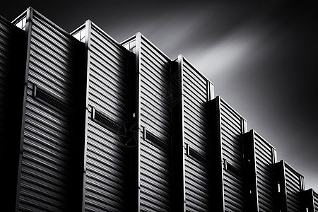 黑白建筑图片