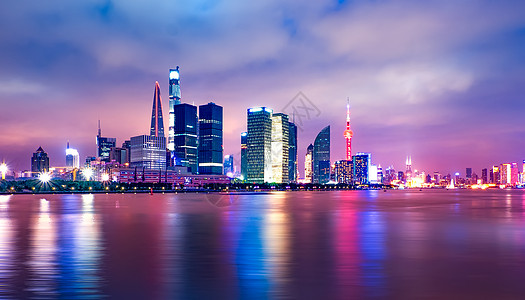 上海建筑黑白上海外滩 夜景背景