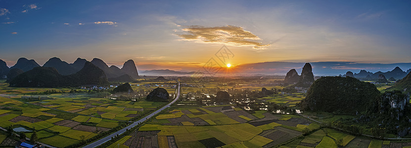 田园风光背景图片