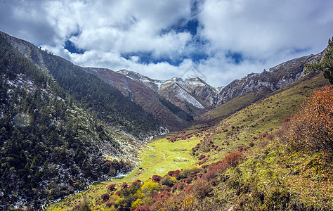 雪山汇流图片