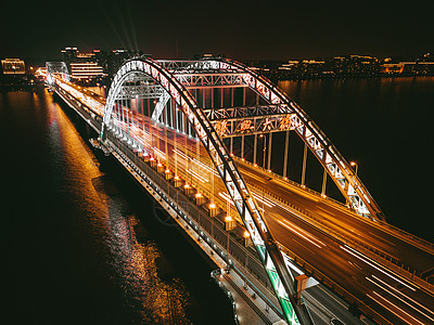 金洲大桥城市桥梁夜景背景