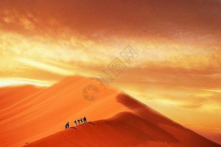 沙漠共天一色背景图片