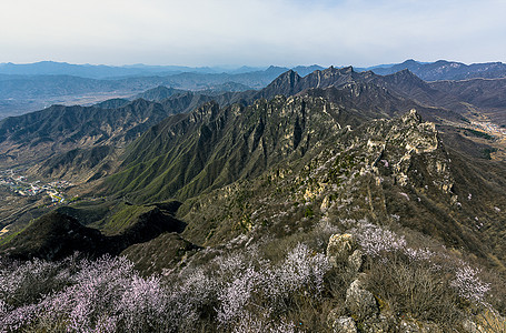 春染长城图片