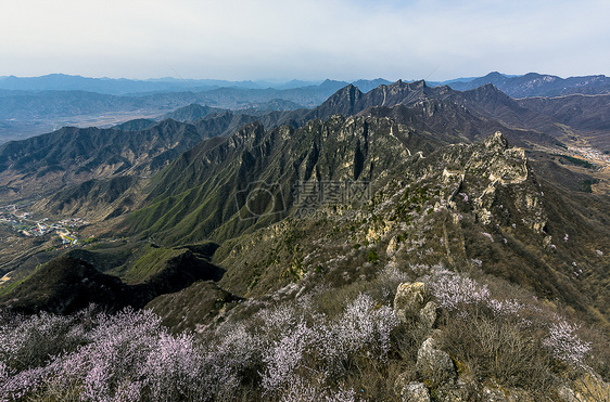 春染长城图片