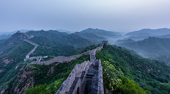 清秋长城秋天烽火台高清图片