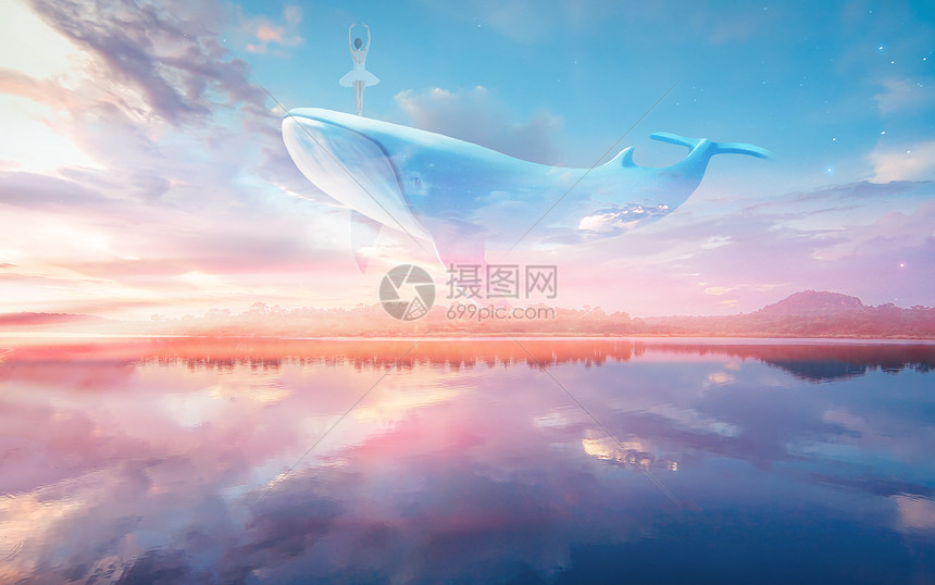 鲸鱼幻想图片素材 正版创意图片 摄图网 鲸鱼幻想图片素材 正版创意图片 摄图网