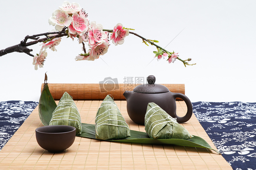 端午节粽子茶具图片