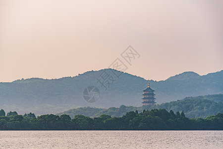 杭州西湖清晨图片