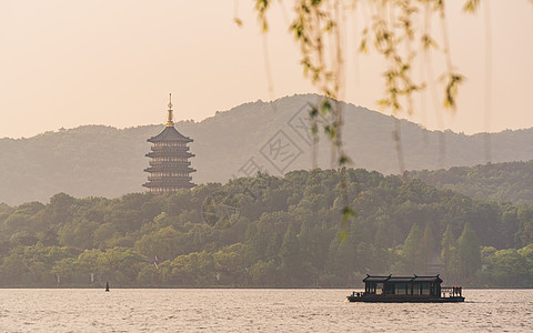 杭州西湖清晨图片