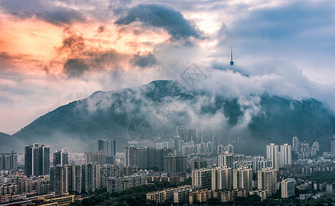 梧桐山烟云京华烟云高清图片