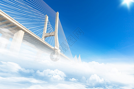 铁拉大桥摄影图片