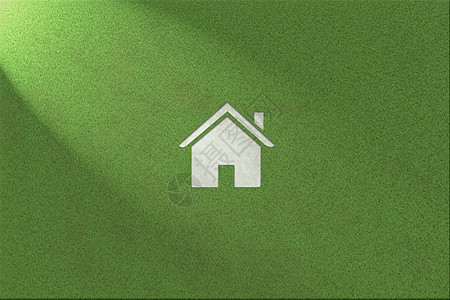 绿色环保健康草地背景房子图片
