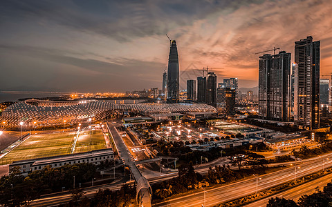 暗金城市夜景图片