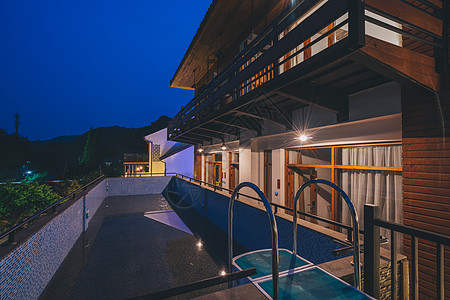 莫干山民宿浴室阳台高清图片