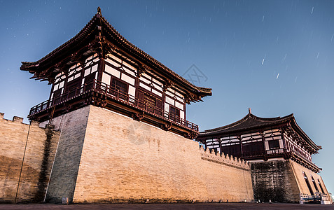 星曜定鼎门夜空城市门高清图片