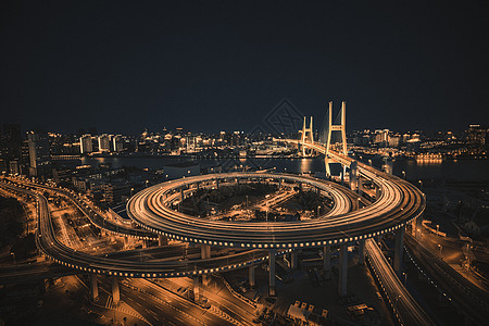 南浦大桥黑金夜景图片