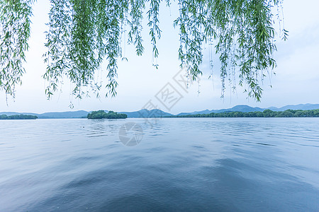 杭州西湖清晨自然风景图片