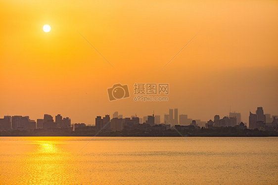 杭州西湖清晨自然风景图片