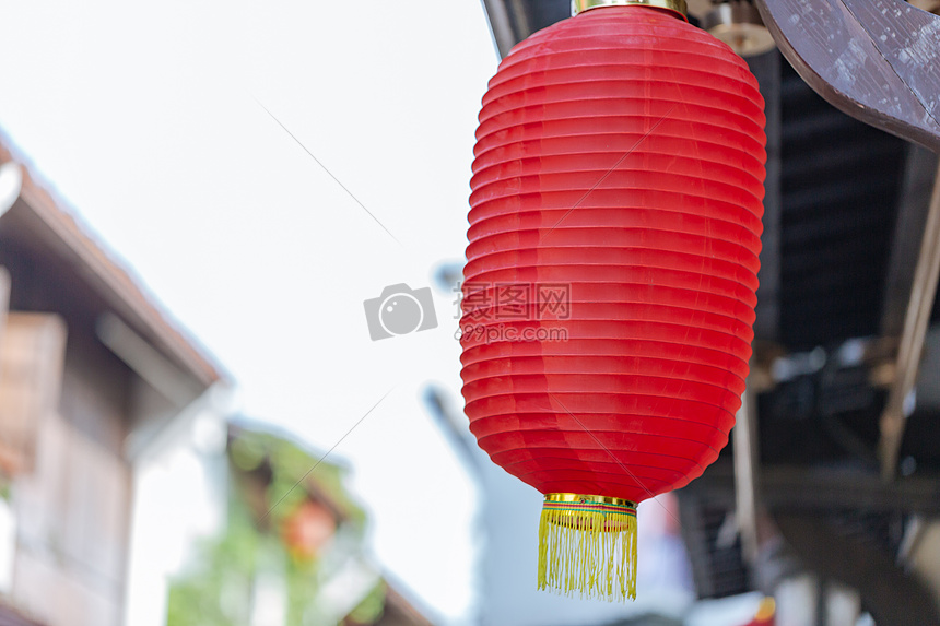 杭州小河直街灯笼风景图片