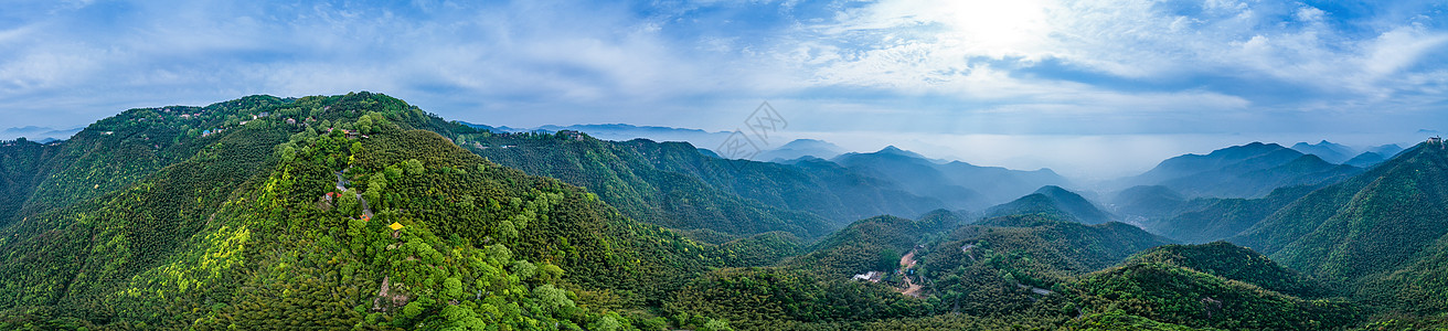 背景大图莫干山顶峰全景自然风景背景